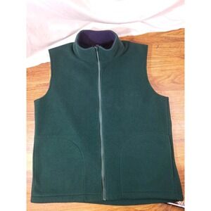 Vintage Hunter Green Size XXL Fleece Vest USA